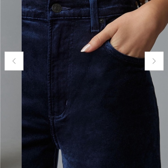 Citizens of Humanity Paloma Velvet Baggy Wide-Leg Jeans Size 34 - Picture 3 of 12